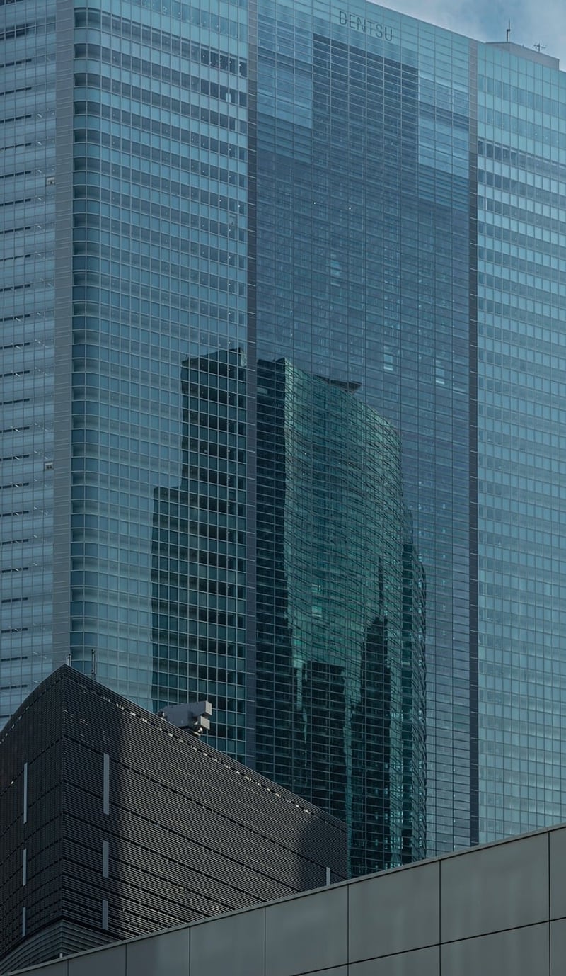 Tokyo skyline in Japan